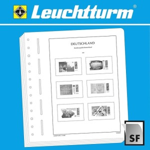 Germania Federale Angoli di foglio 2022 Con taschine Leuchtturm