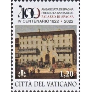 2022 400° del Palazzo di Spagna come sede dell ambasciata di Spagna presso la Santa Sede 1 v. Vaticano