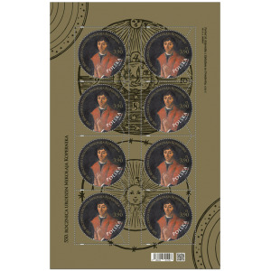 2023 550° della nascita di Niccolo Copernico 1 MF da 8 v. E.C. di Polonia con Vaticano Polonia