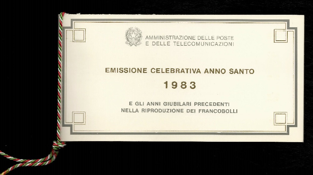 1983 Anno Santo 1 libretto copertina bianca Italia 1 1983 Anno Santo 1 libretto copertina bianca Italia 1