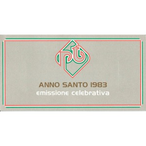 1983 Anno Santo 1 libretto copertina grigia Italia 1