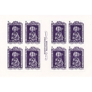 1997 1000° della morte di Sant Adalberto da Praga 1 MF da 8 v. E.C. di Repubblica Ceca con Vaticano Germania Polonia Ungheria Repubblica Ceca