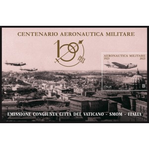 2023 100° dell Aeronautica Militare 1 BF E.C. di Italia con SMOM Vaticano Italia