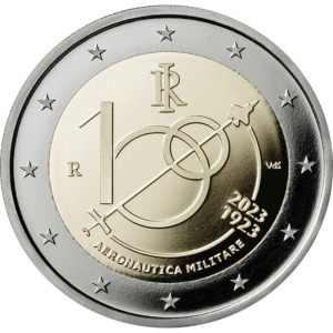 2023 2 Euro 100° dell Aeronautica Militare Italia