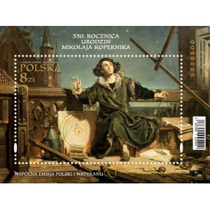 2023 550° della nascita di Niccolo Copernico 1 BF E.C. di Polonia con Vaticano