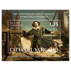 2023 550° della nascita di Niccolo Copernico 1 BF E.C. di Vaticano con Polonia Vaticano