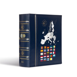 Cartella a 4 anelli VISTA serie Euro annuali 2023 con fogli e custodia Leuchtturm 1