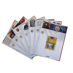Fogli 2 Euro Italia in Coin Card e in Folder dal 2019 al 2022 Abafil