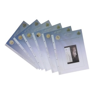 Fogli ALBUM 2 Euro SAN MARINO in folder dal 2020 al 2022 Abafil