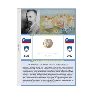 Foglio ALBUM 3 Euro SLOVENIA 2022 Abafil