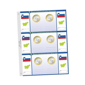 Foglio generico 3 Euro COMMEMORATIVI SLOVENIA Abafil