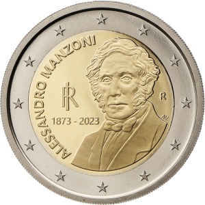 2023 2 Euro 150° della scomparsa di Alessandro Manzoni Italia