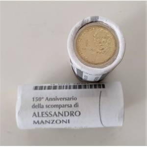 2023 2 Euro 150° della scomparsa di Alessandro Manzoni Rotolino speciale Italia