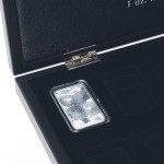 Cofanetto VOLTERRA in legno con 1 ripiano a 18 caselle rettangolari per once Ag. Silver Dragon in capsula Nero Leuchtturm 3