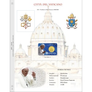 Foglio Coin Card n. 14 Vaticano 2023 Pontificato MMXXIII Abafil