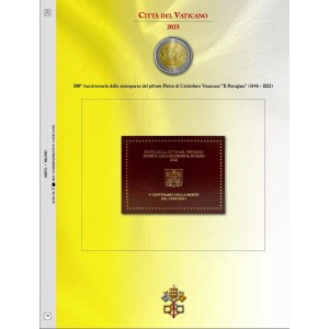 Foglio ALBUM 2 Euro VATICANO in folder 2023 Il Perugino Abafil