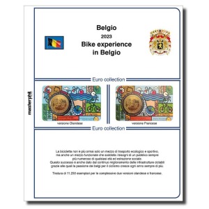 Inserto 2 5 Euro commemorativo Belgio Bike Experience in coin card 2023 Master Phil