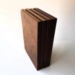 Libro astuccio grande con vassoio in velluto rosso 4