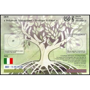 2022 Buono di Risposta Internazionale Coupon Reponse International modello Abidjan speciale 115° di CRI 1 v. Italia 1