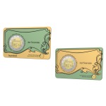 2023 2 Euro Art Nouveau FDC in coin card Belgio fronte 2 coin card