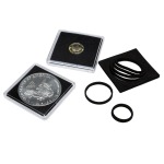 Capsule QUADRUM con anelli centratori per monete da 16 a 41 mm 10 pz. Leuchtturm 1