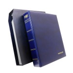Classificatore ad anelli PLANET con custodia per fogli removibili vuoto Blu Master Phil 1