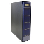 Classificatore ad anelli PLANET con custodia per fogli removibili vuoto Blu Master Phil 2