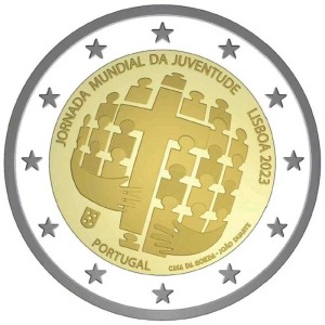 2023 2 Euro Giornata Mondiale della Gioventu Lisbona 2023 Portogallo