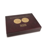 Cofanetto VOLTERRA in legno con 1 ripiano a 8 caselle rotonde per 100 euro in oro Germania Capolavori della letteratura tedesca Mogano Leuchtturm 1