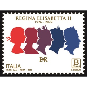 ITALIA - 2023 - Regina Elisabetta II del Regno Unito - 1 v.