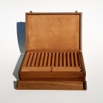 Box in legno e tessuto dainetto per 54 penne 5
