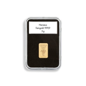 Capsule rettangolari con etichetta QUICKSLAB per lingotti d oro Leuchtturm