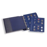 Cartella a 4 anelli VISTA 2 Euro commemorativi Germania con fogli e custodia Leuchtturm 3