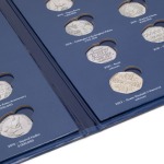 Folder PRESSO per 48 monete circolanti da 50 pence dal 1998 Leuchtturm 4