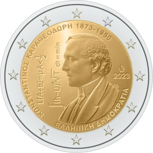 2023 2 Euro 150° della nascita di Constantin Caratheodory Grecia