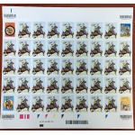 2023 75° della prima uscita in edicola di Tex Willer 1 foglio da 41 v. Italia