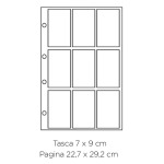 Inserti trasparenti per CARD COLLECTION 9 a 9 tasche 20 pz. Master Phil 1