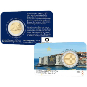 2023 2 Euro Introduzione dell Euro in Croazia FDC in coin card Croazia 1