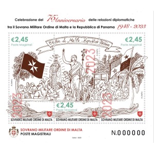 2023 75° delle relazioni diplomatiche tra SMOM e Repubblica di Panama 1 BF E.C. di SMOM con Panama S.M.O.M. SMOM