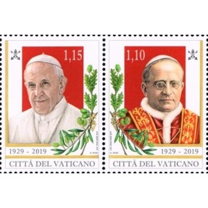 2023112019 90°dello Stato della Citta del Vaticano 2 v. in coppia Vaticano 1