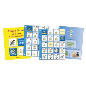 Fogli ALBUM 2 Euro COMMEMORATIVI SMART 2023 Abafil