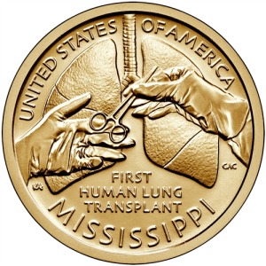 2023 1 Dollaro Innovazioni Trapianto ai Polmoni Mississippi USA