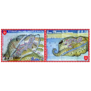 2023 Le antiche Commende di Rodio e di San Mauro la Bruca 2 v. in coppia orizzontale S.M.O.M. SMOM 1