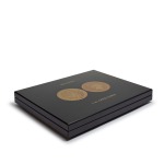 Cofanetto VOLTERRA in legno con 1 ripiano a 30 caselle rotonde per once oro Britannia in capsula Nero Leuchtturm 2