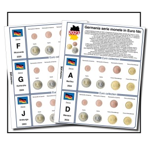 Inserti per serie Euro Germania 5 Zecche 2023 Master Phil