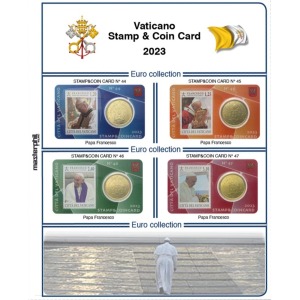 Inserto STAMPeCOIN CARD VATICANO 2023 Pontificato MMXXIII Master Phil
