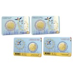 2024 2 Euro Presidenza Unione Europea FDC in coin card Belgio fronte 2 coin card