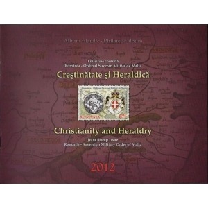 2012 Cristianesimo e Araldica 1 Folder E.C. di Romania con S.M.O.M. Romania SMOM 1