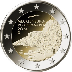 2024 2 Euro Mecklenburg Vorpommern Germania