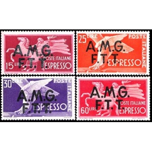 1947 Espressi Democratica 4 v. Trieste A